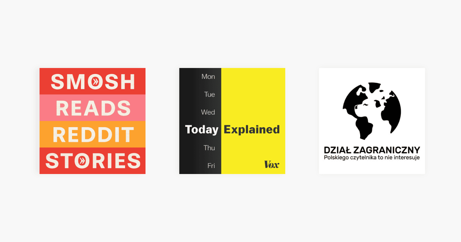 okładki podcastów, design